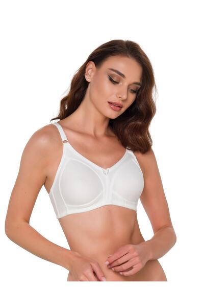 AYCI Sutien pentru ridicare/minimizare din bumbac pieptănat crem