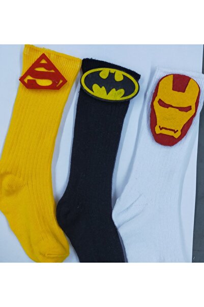 ÖZKARDEŞLER BABY جوارب ركبة للأطفال من اللباد مهدب 3 قطع