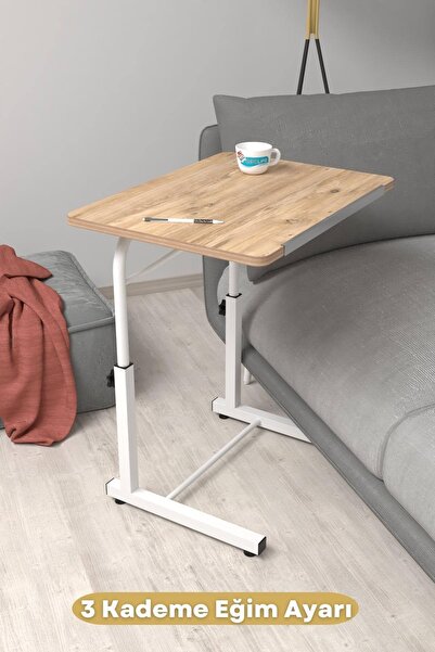 Depolife Eğim Yükseklik Ayarlı Laptop Sehpası Kahvaltı Ders Çalışma Bilgisaya...