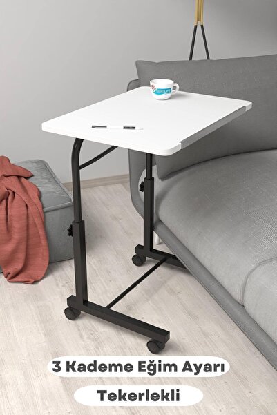 Depolife Eğim Yükseklik Ayarlı Laptop Sehpası Kahvaltı Ders Çalışma Bilgisaya...