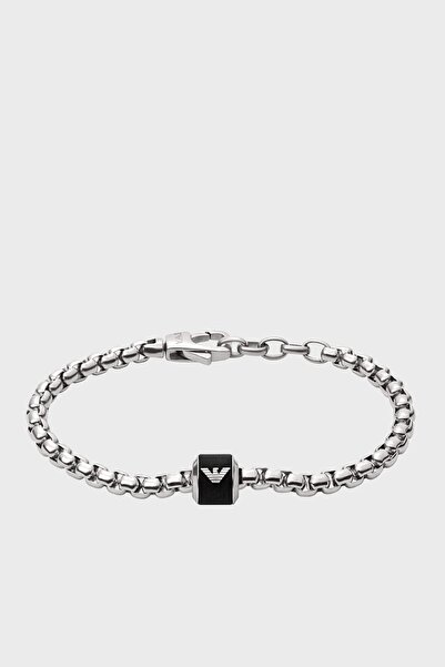 Emporio Armani Logolu Çelik Bileklik Erkek Bileklik Ajegs2911