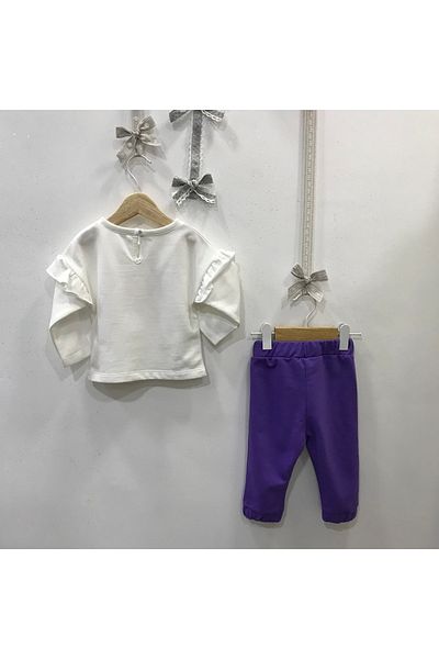 Çikoby Baby Girl Meow Tracksuit Set