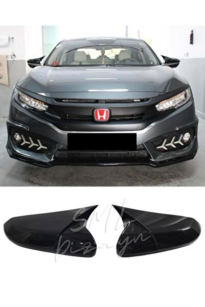 SML Dizayn Honda Civic Fc5 Batman-yarasa Ayna Kapağı Uyumlu