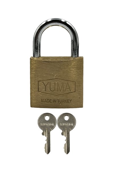 yuma kilit Yuma Standard Padlock Brass Yellow 50 Mm 1 Pack (6 Pieces)