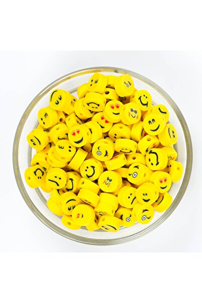 yfhobi 10 Adet - Polimer Fimo Boncuk, Emoji Desenli Polimer Kil Boncuk. 1. Ka...