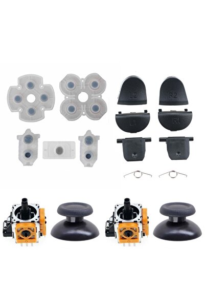 POPKONSOL Ps4 030 Analog Motor Topuz Iç Lastik Tetik Omuz Tuşu Tamir Seti Playstation 4 Kol Tamiri