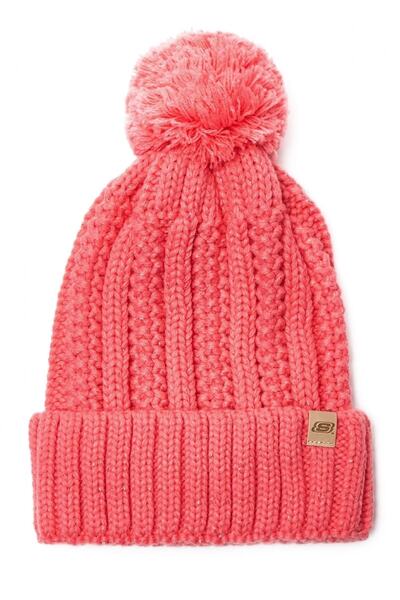 SKECHERS S222483 Headwear M Logo Beanie Bere Pembe Kadın Bere