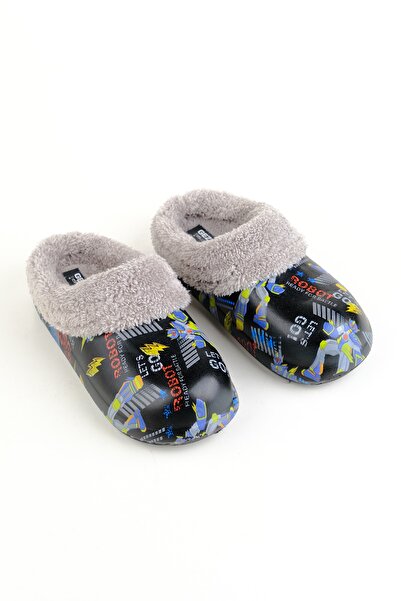 GEZER Kışlık Islak Zemin Içi Peluşlu Erkek Çocuk Terlik