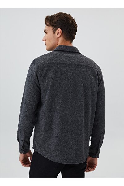 Lee Cooper Plain Anthracite Men's Shirt 231 Lcm 241041 Harold Anthracite