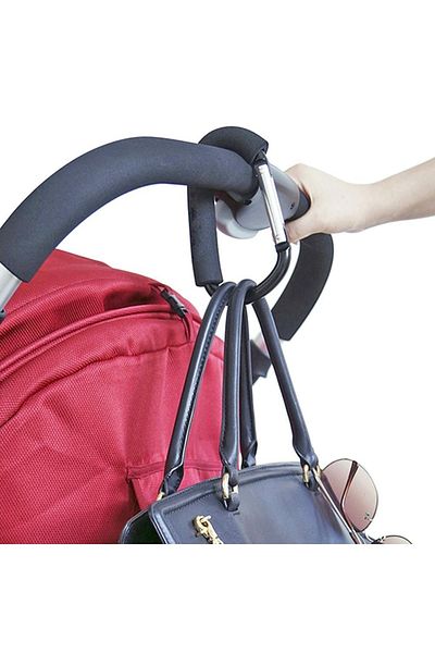 WHITEBLANCO Clip Stroller Hook 15 Cm Black Bag Carrier