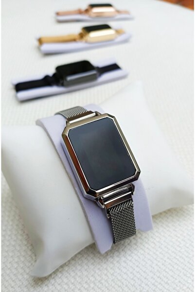 pullmarkt Dokunmatik Zarif Hasır Mıknatıslı Kordon Kol Saati