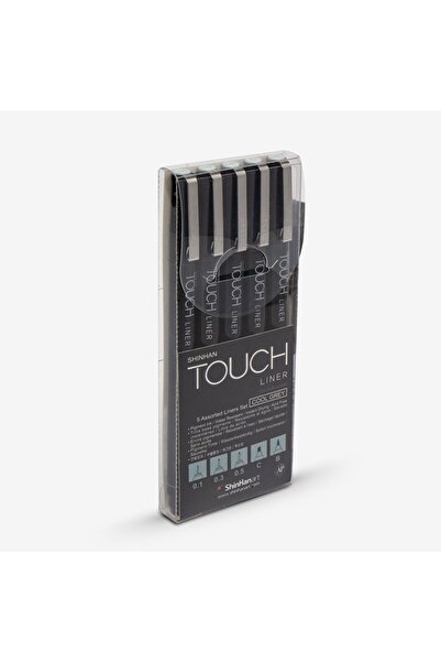 Shinhan Art Touch Liner Technical Drawing Pen Set of 5 Gray
