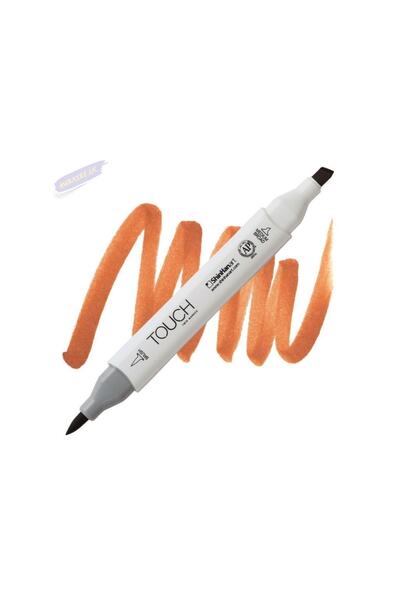 Shinhan Art Touch Twin Brush Pen: Double Sided Marker: Yr21 Terra Cotta