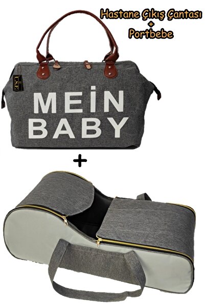 USF Portbebe Ana Kucağı Puset Hastane Çıkışı Anne Bebek Bakım Çantası 2 Li Set