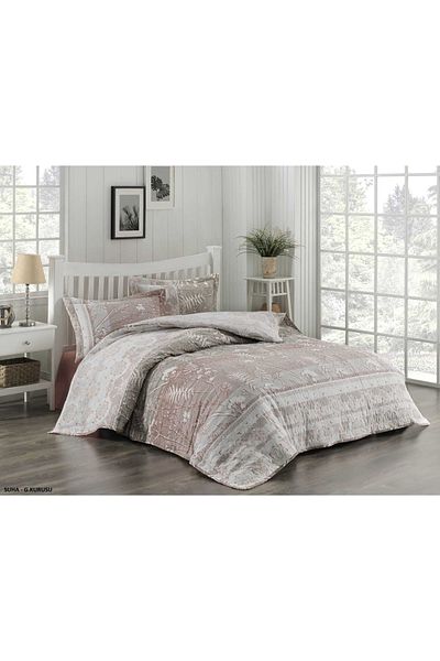 Kristal By Taç Double Four Season Quilted Duvet Cover Set Suha Gülkurusu