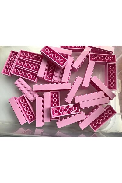 LEGO الملحقات الأصلية Moc Custom Creator Brick 2 X 6 Brick Pink 4 قطع سيتم إرسالها