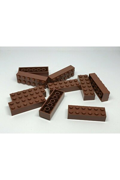 LEGO الإكسسوار الأصلي Moc Custom Creator Brick 2 X 6 Brick Brown سيتم إرسال 4 قطع