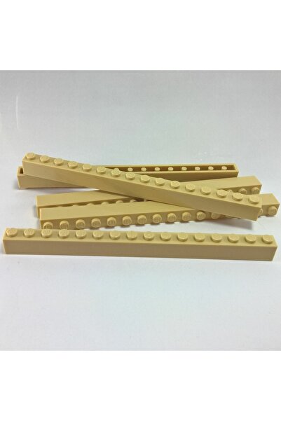 LEGO Aksesuar Moc Custom Creator Brick 1 X 16 Tuğla Taba Tan 2 Adet Gönderilecek