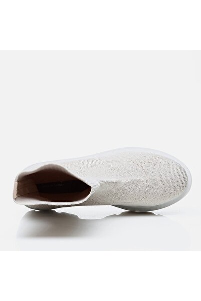 Hotiç Beige Women's Flat Boots