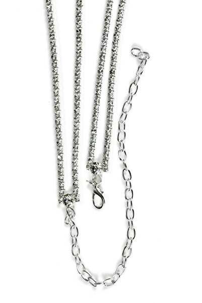 Nuya Accessory Kadın Gümüş Su Yolu Taşlı Kemer