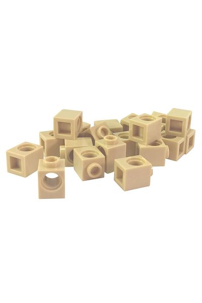 LEGO Original Accessory Moc Custom Creator Technic Brick 1 X 1 Brick Tan Tan 4 Pieces Will Be Sent