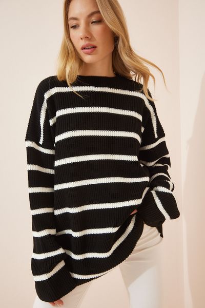 Buy Happiness Istanbul Striped Knit Sweater Online