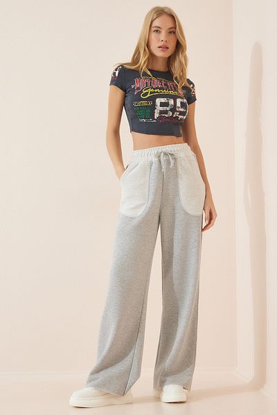 Happiness İstanbul Jogginghose - Grau - Wide Leg