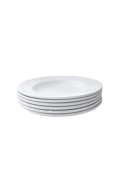 Matar Endüstriyel Mutfak Ekipmanları Thermo Melamine 21cm Deep Plate 6 Pieces