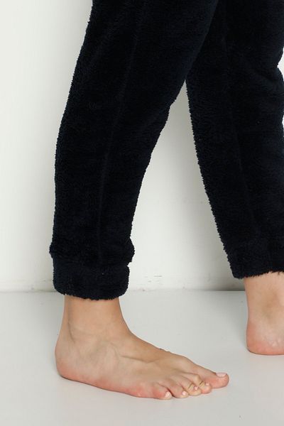 Altınay Pocketless Luxury Fluffy Polar Winter Pajama Bottoms Cepsizpof