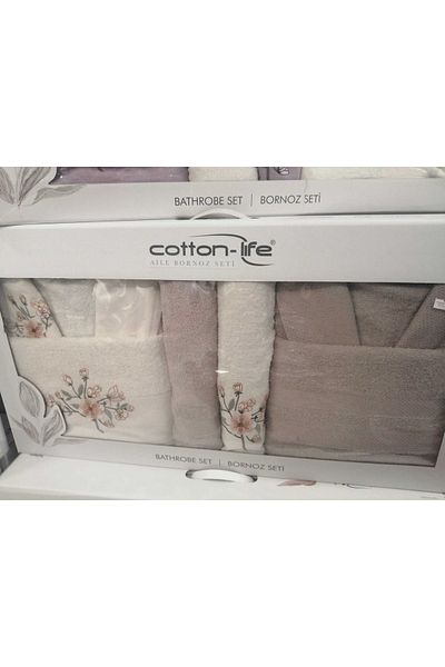 Cotton Life Οικογενειακό Σετ μπουρνούζι