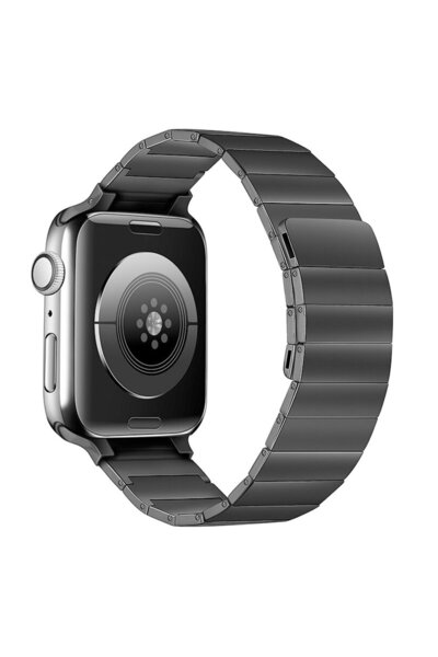m.tk moveteck Apple Watch Series 7 45 mm Compatible Magnetic Adjustable Band with Metal Link