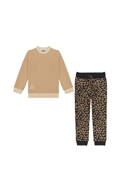 gami طقم بدلة رياضية للأطفال باللون البني / اللوبيستر