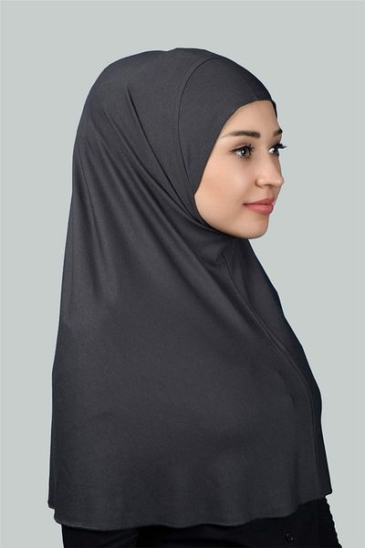 Altobeh Έτοιμο τουρμπάνι πρακτικό κασκόλ Hijab Hijab - Πανί προσευχής (XL) - Καπνιστό
