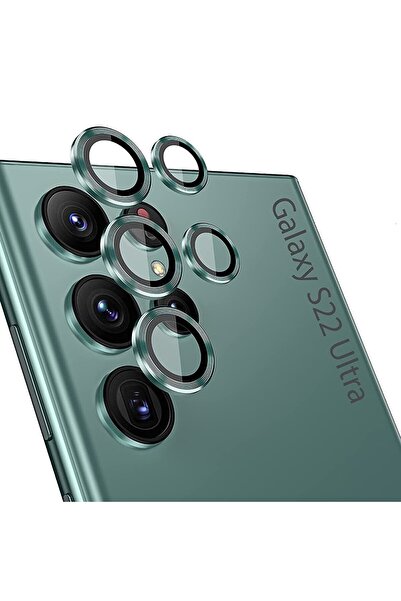 USIDE Samsung Galaxy S22 Ultra Compatible 9H Camera Protector, Ultra Thin Alu...