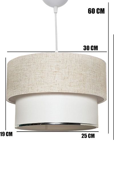 BBY HOME & DESIGN Gloria Single Pendant Lamp Chandelier Cream-white Mdrn-4s Sh227