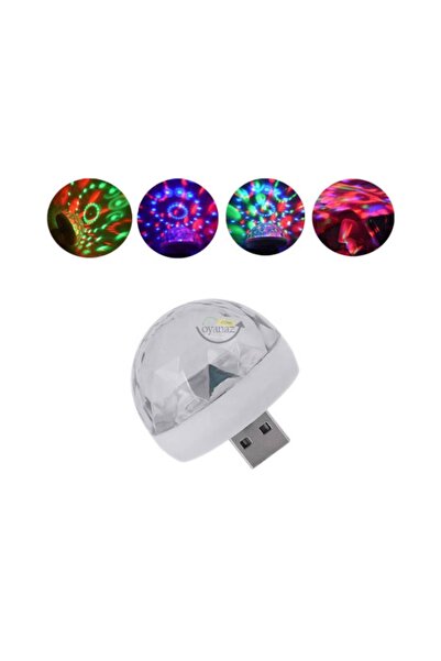 Genel Markalar Küçük Sihirli Top 4w Usb Sese Duyarlı Renkli Parti, Disko Işığ...