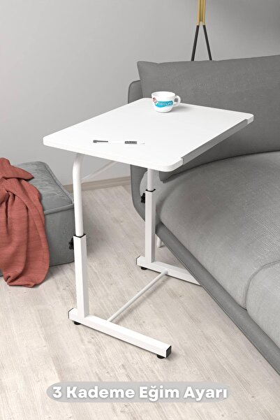 Depolife Eğim Yükseklik Ayarlı Laptop Sehpası Kahvaltı Ders Çalışma Bilgisaya...