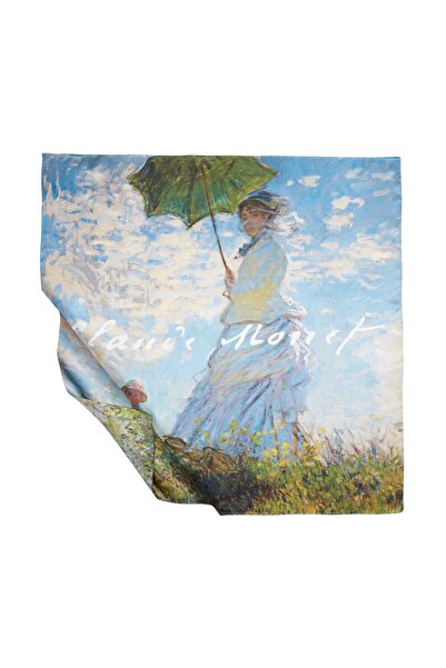 ipekevi Γυναικείο σατέν μεταξωτό μαντήλι με σκίαστρο