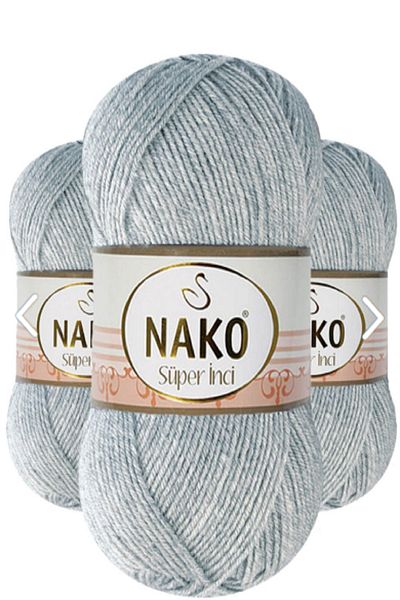 NAKO Super Pearl 5 Grains Gray Color: 195