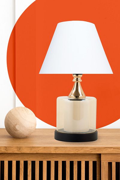 MINIMAL ETICARET VE BILGI TEKNOLOJILERI Lambent Gold Cone Mini Glass Lampshade