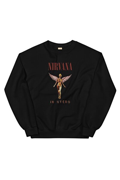 Drippy Nirvana Sweatshirt Siyah
