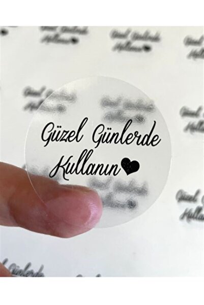 anka design Transparent Sticker - Use on Nice Days - (4 Cm) 48 Pieces