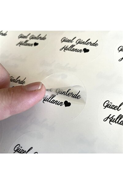 anka design Transparent Sticker - Use on Nice Days - (4 Cm) 48 Pieces