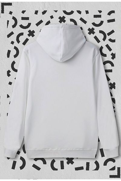 Jooy Company Φούτερ με λευκή κουκούλα Hanımcı Folded Design
