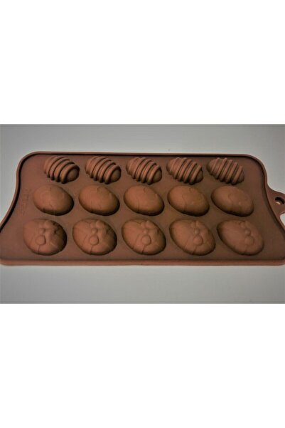 MENDELS Silicone Chocolate Mold Easter Pattern Silicone Standard Brown