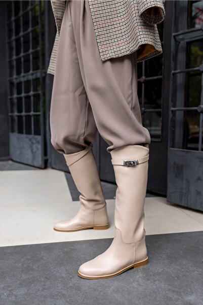 ANGELİNA JONES Helsinki női bézs kiegészítők részlet csizma