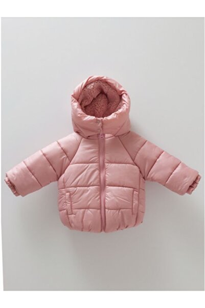 Caramell Koyu Pembe Içi Kürklü Mont