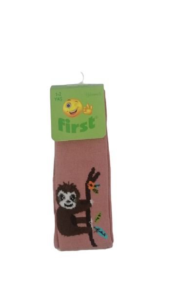First Baby Medium Thick Patterned Pantyhose
