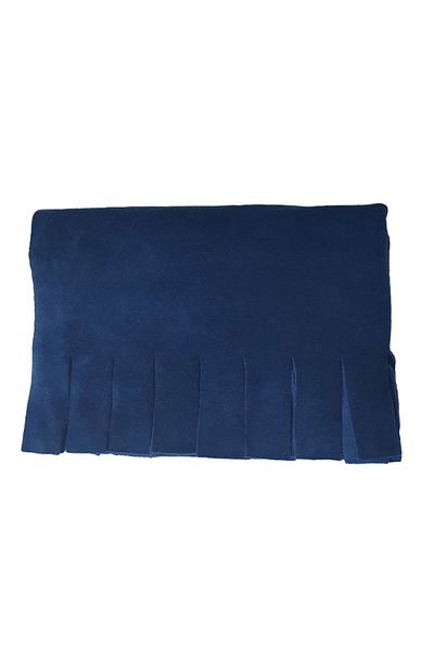 GÜN&AY TEKSTİL Dark Blue Winter Fleece Shawl-Shoulder Shawl