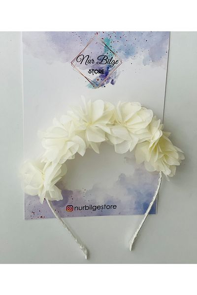 NURBİLGESTORE Екрю цветна момичешка корона Специални дни 23 април Празник - Корона